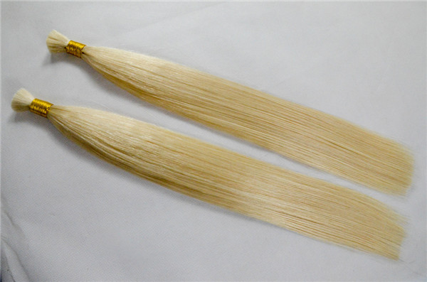 Wholesale top grade100 human remy hair extensions hair bulk WJ035